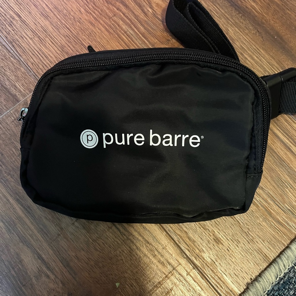 Pure Barre Black Belt Bag